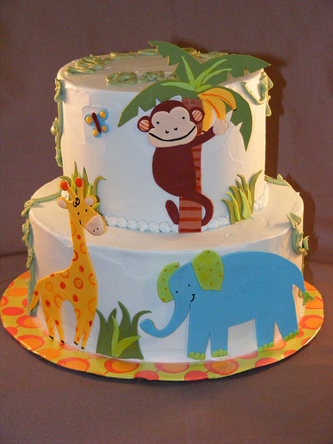 Jungle Baby Shower Cakes » Edible Baby Shower Jungle Cakes