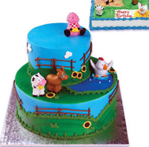 Cake Toppers  Birthdays on Farm Animals Themed Cake Toppers Farm Animal Cakes