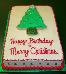 Ideas for a Christmas Birthday Cake