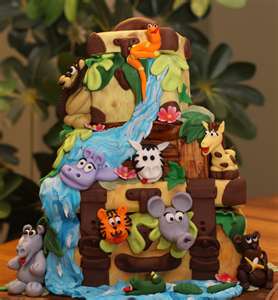 Safari Themed Birthday Party on Jungle Theme Cakes Jungle Theme Cakes