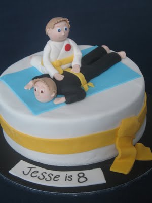 Kids Birthday Cake on Themed Birthday Cakes    Karate Themed Birthday Cake