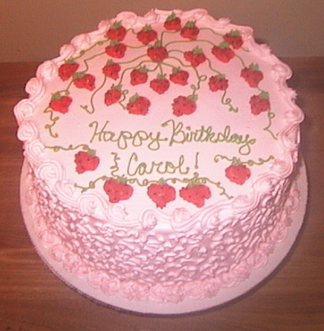 Happy Birthday Cakes on Happy Birthday Strawberry Cakes Pink Champagne   Strawberry Cake