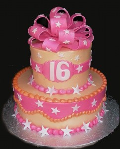 Sweet Birthday Cakes  Girls on Sweet 16 Birthday Cake Ideas 242x300 Sweet 16 Birthday Cakes