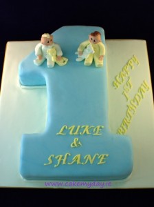Baby Birthday Cake on Twin Boys 1st Birthday Cake Ideas 224x300 1st Birthday Cakes For Boys