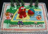 Elmo beach cake