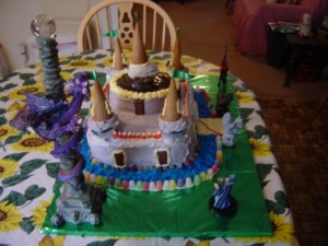 Fantasy theme birthday cakes