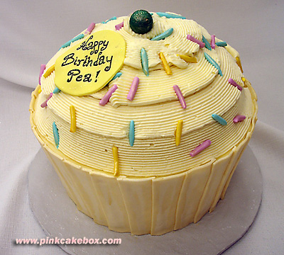 Giant Cupcake Birthday Cake