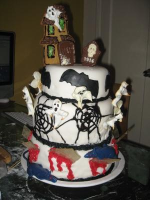 Halloween Tiered Cakes