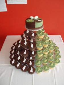Modern Cupcake Wedding Cakes