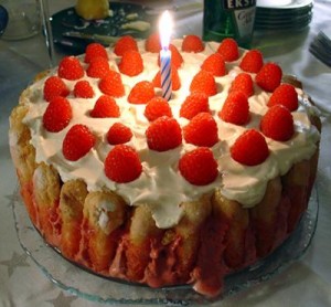 Swedish birthday cake is Strawberry cake