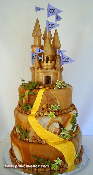 Girl Birthday Cake Castle