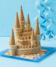 Towering Sand Castle Cake