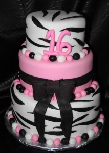 Zebra Hot Pink Birthday Cake Ideas