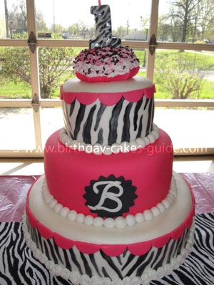 Zebra Birthday Cakes