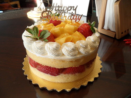 Fruit Birthday Cake