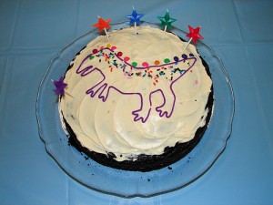Dino Birthday Cake