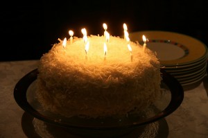 Coconut Birthday Cake