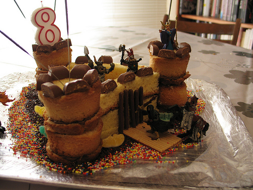 Easy Birthday Cake Castle